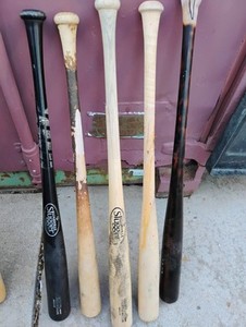 Lot of 5 Broken But Intact Baseball Bats. Random Lot: Craft, Project, DIY