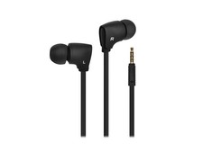 Monoprice Premium 35mm Wired Earbuds Headphones - Black With In Line Microphone