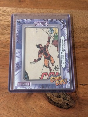 Wolverine 2023 UD Marvel Allegiance Infinity Trilogy Comic Cut