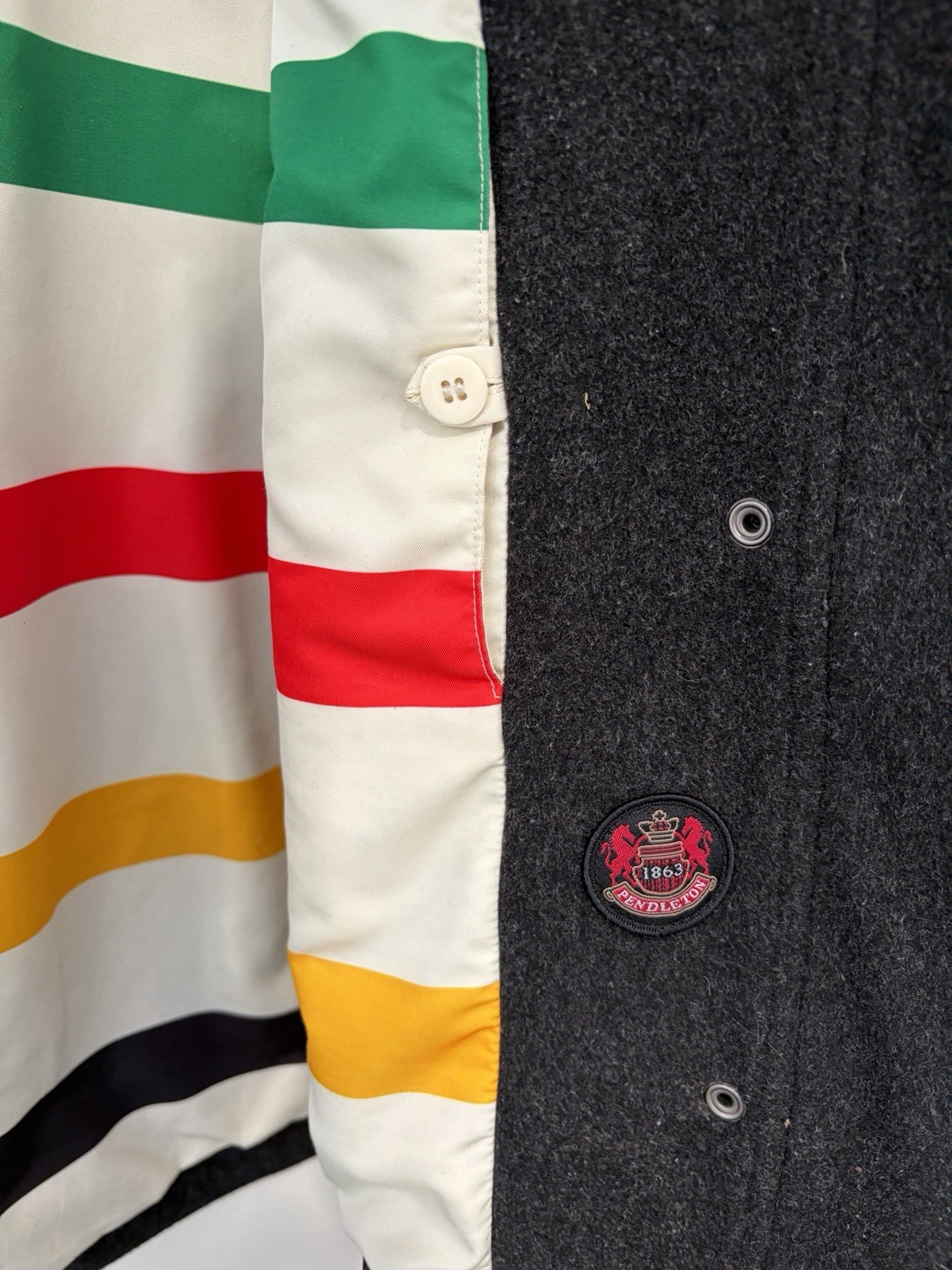 Pendleton Wool Blend Coat Woman’s Medium Campbell… - image 8