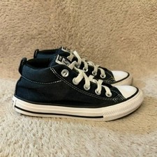 Converse Chuck Taylor All Star Axel Kids Black White Mid Top Sneakers Shoes