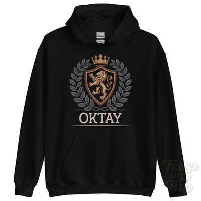 OKTAY FANTASY COAT OF ARMS HOODIE novelty parody family name crest