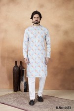 Indian Mens Designer Wedding Bollywood Wear Traditional Kurta Payjama Dress
