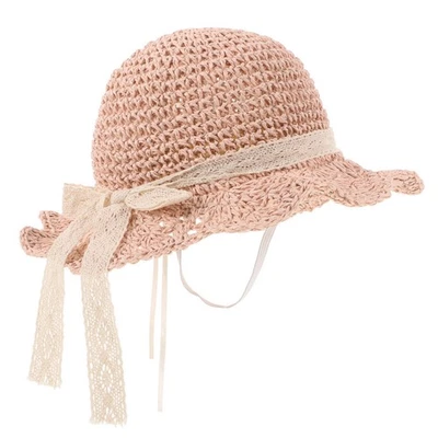 Chapeau De Plage D'extérieur Soleil Pour Tout-petit Seau En Paille - Photo 1/4