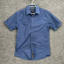 Mcdonald's Apparel Collection Mens Sz M Uniform Shirt Blue Short Sleeve