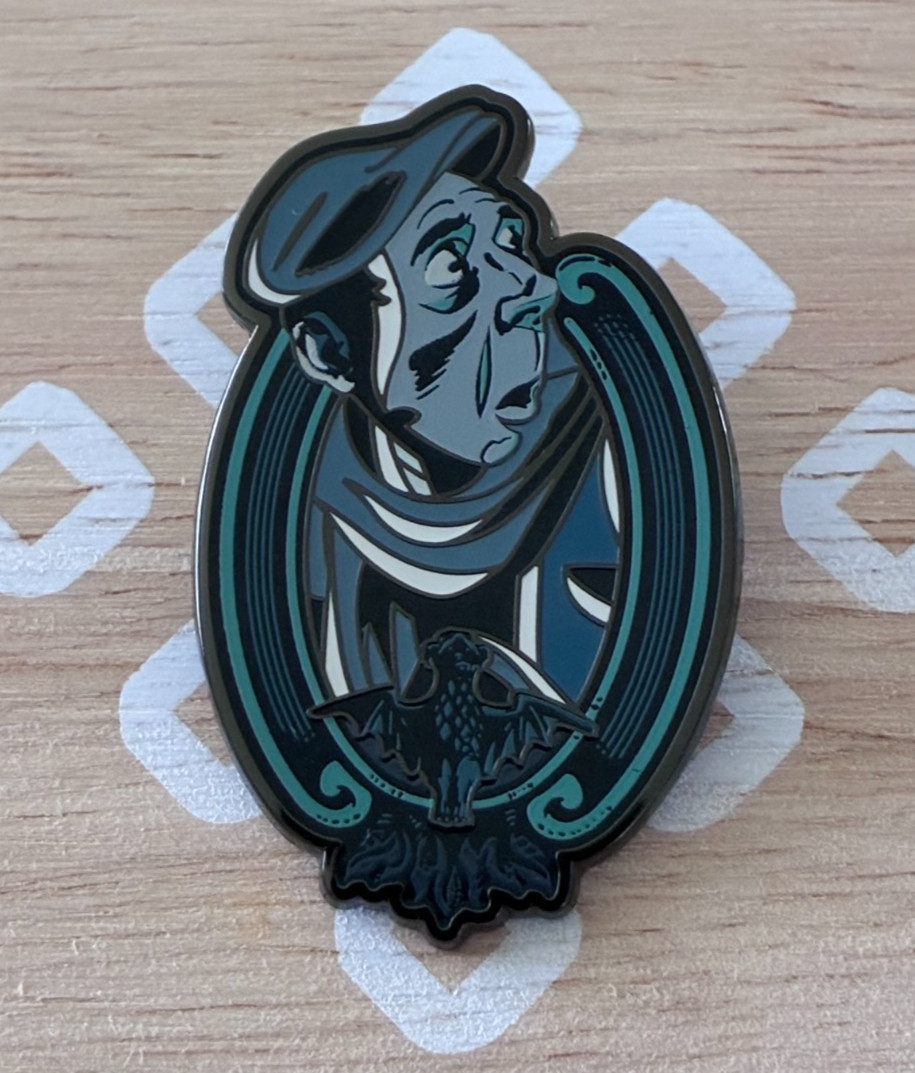 Disney Haunted Mansion Caretaker Silas Portrait Mystery Pin Pre-Production PP