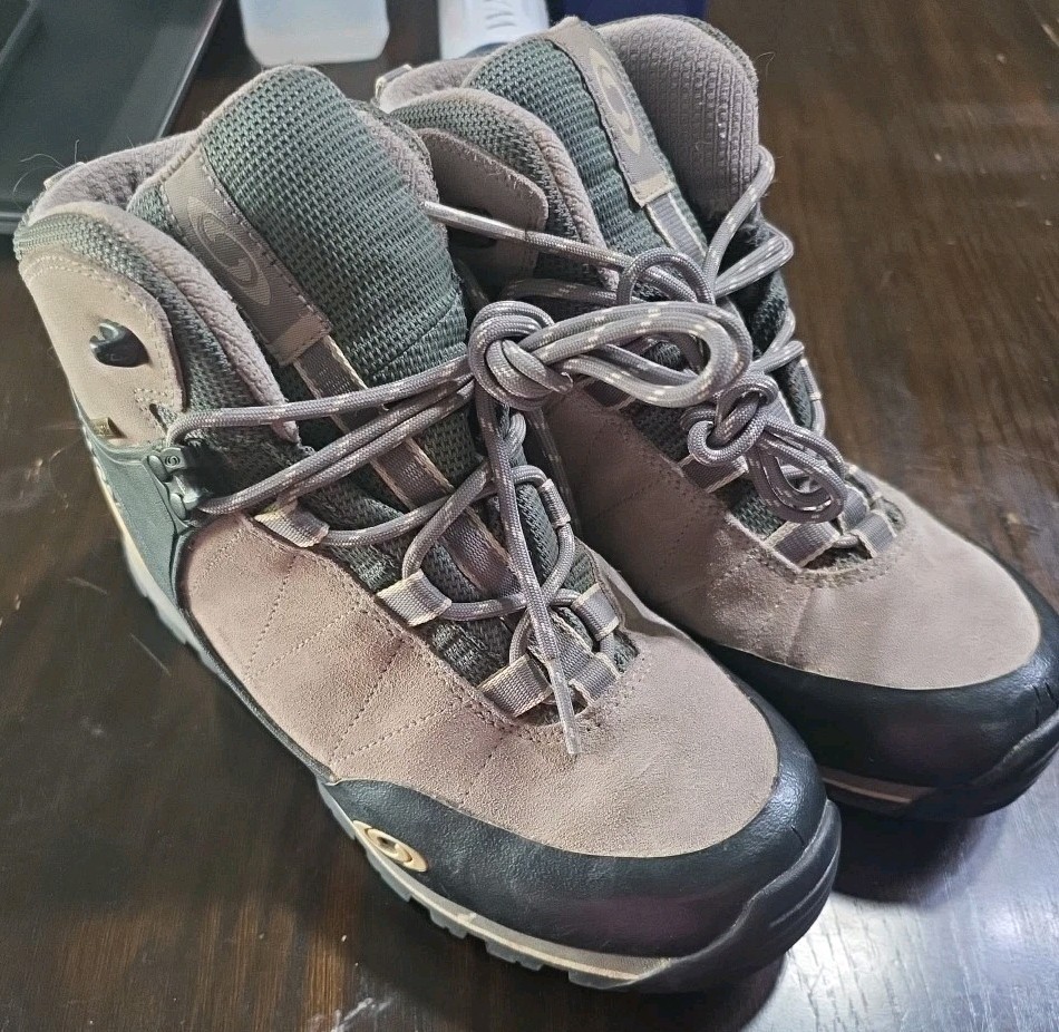 Vintage Salomon Contagrip Rugged Terrain Hiking Boots Size 9 