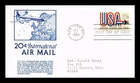 DR JIM STAMPS US COVER INTERNATIONAL AIR MAIL 20C FIRST DAY ISSUE ANDERSON