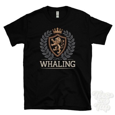 WALFANG FANTASY WAPPEN T-SHIRT Neuheit Parodie Familienname Wappen