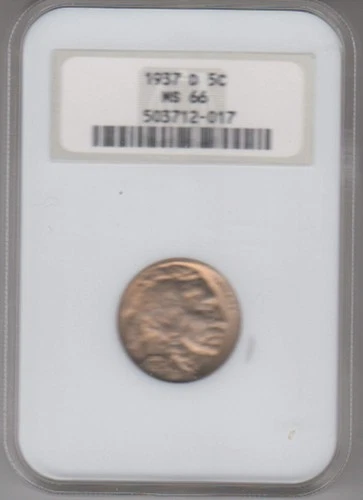 USA - 1937-D - Buffalo Nickel - MS66