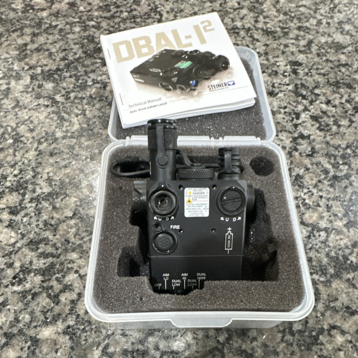 Steiner DBAL-I2 IR PN 9007 dual beam Laser Illuminator Black