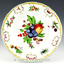 Mottahedeh DUKE OF GLOUCESTER FRUIT 10-1/8" DINNER PLATE Motif A Mint /2 Ava.