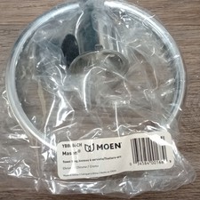 Moen YB8086CH Chrome Finish Wall Mounted Bathroom Towel Ring, Modern Smooth