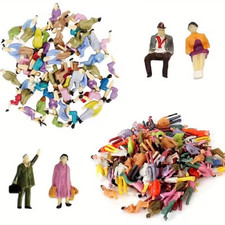 25 x Model Railway Painted Figures 1:75 Scale OO Gauge 00 People Accessories