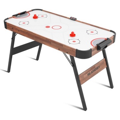 54'' Air-Powered Hockey Table Sport Hockey Game Pushers Pucks Electronic Scorer