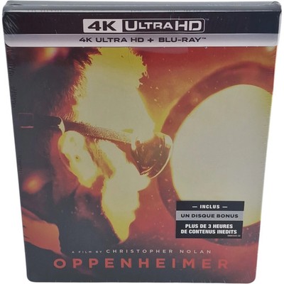 Oppenheimer Steelbook Embossed Blu-ray 4K Ultra HD+ Exclusive Edition Zone