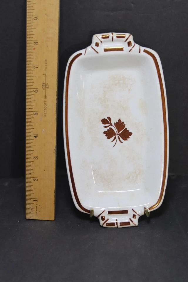 Tea Leaf Royal Ironstone Alfred Meakin Small Platter / Relish Dish Copper Lustre - Image 2 of 4