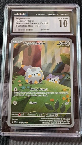 Togedemaru graded CGC 10 for sale on eBay
