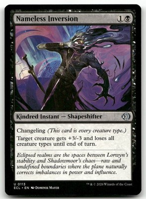 Nameless Inversion #113 (NM) Lorwyn Eclipsed ECL Magic MTG