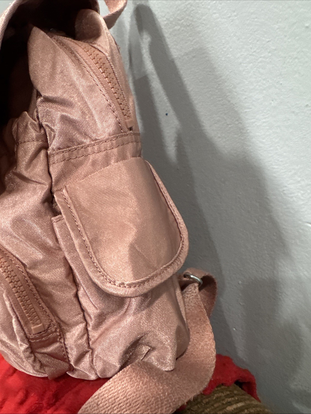 Kipling Backpack With  Multiple pockets Peach - image 4