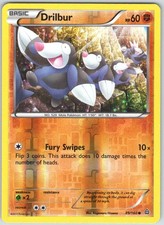 Drilbur 89/160 Common Primal Clash Pokemon Reverse Holo NM