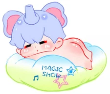 Magic Elephant Puff-Dudu Cloud Plushie Sweet Emilya 85mm Fantasy Toy