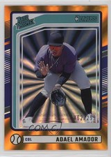 2024 Panini Donruss Rated Prospects Orange Laser 62/299 Adael Amador #169 0wp8