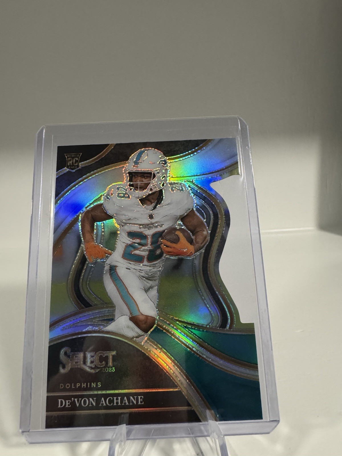 2023 Panini Select - Club Level De'Von Achane #274 Silver Prizm Die-Cut (RC)