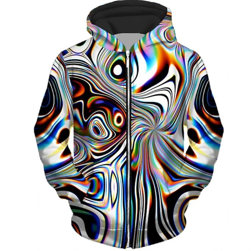 Men's Abstract Graphic Prints Hoodie Hoodies Sweatshirt Streetwear Casual