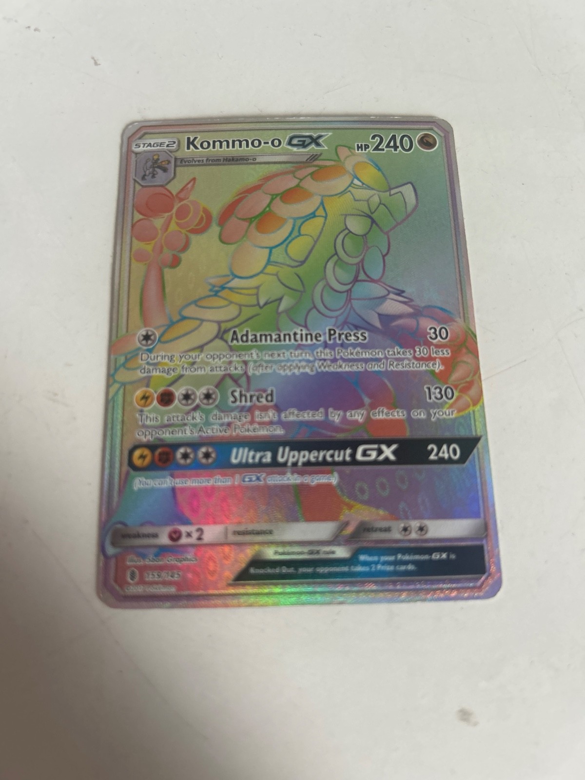 Kommo-o GX (Secret) 159/145 Sm-Guardians Rising Holo