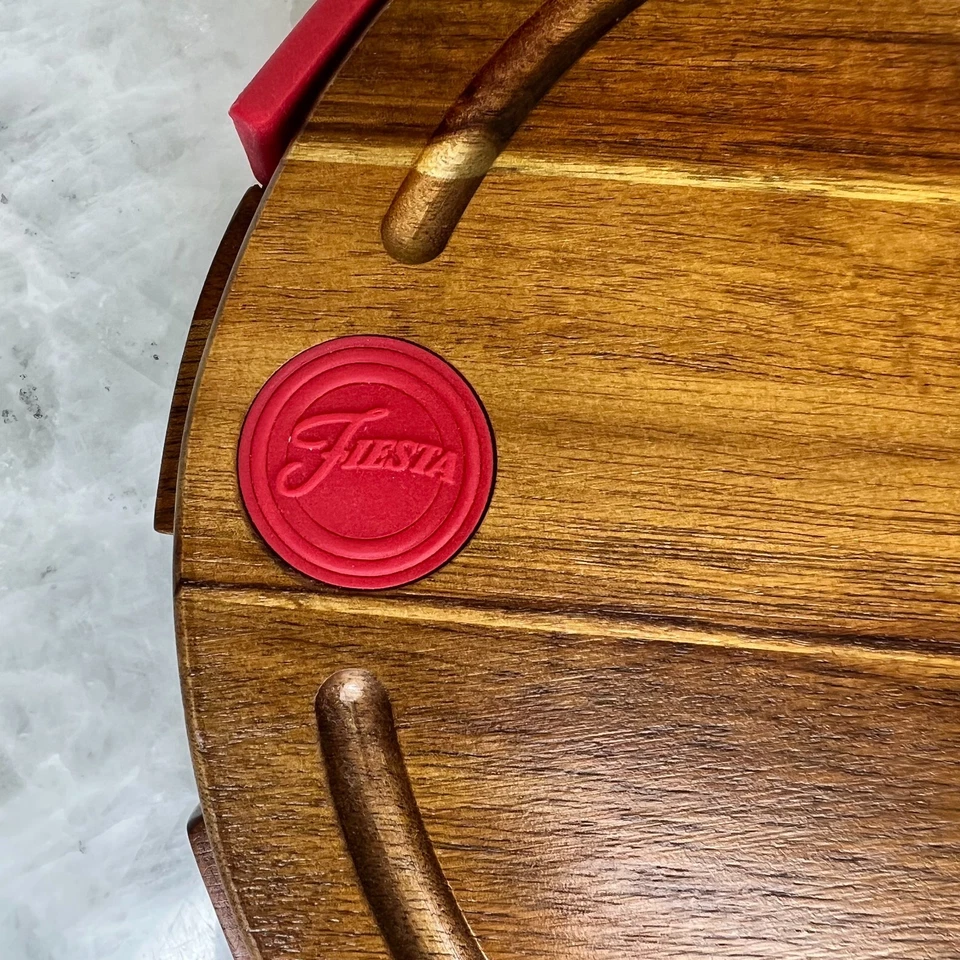 Набор сырной доски Fiesta акация дерево с разноцветными ножами развлекательный - Изображение 3 из 4