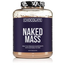NAKED Chocolate Mass Gainer - All Natural Weight Gainer Protein Powder - 8lb 12.91 per gallon