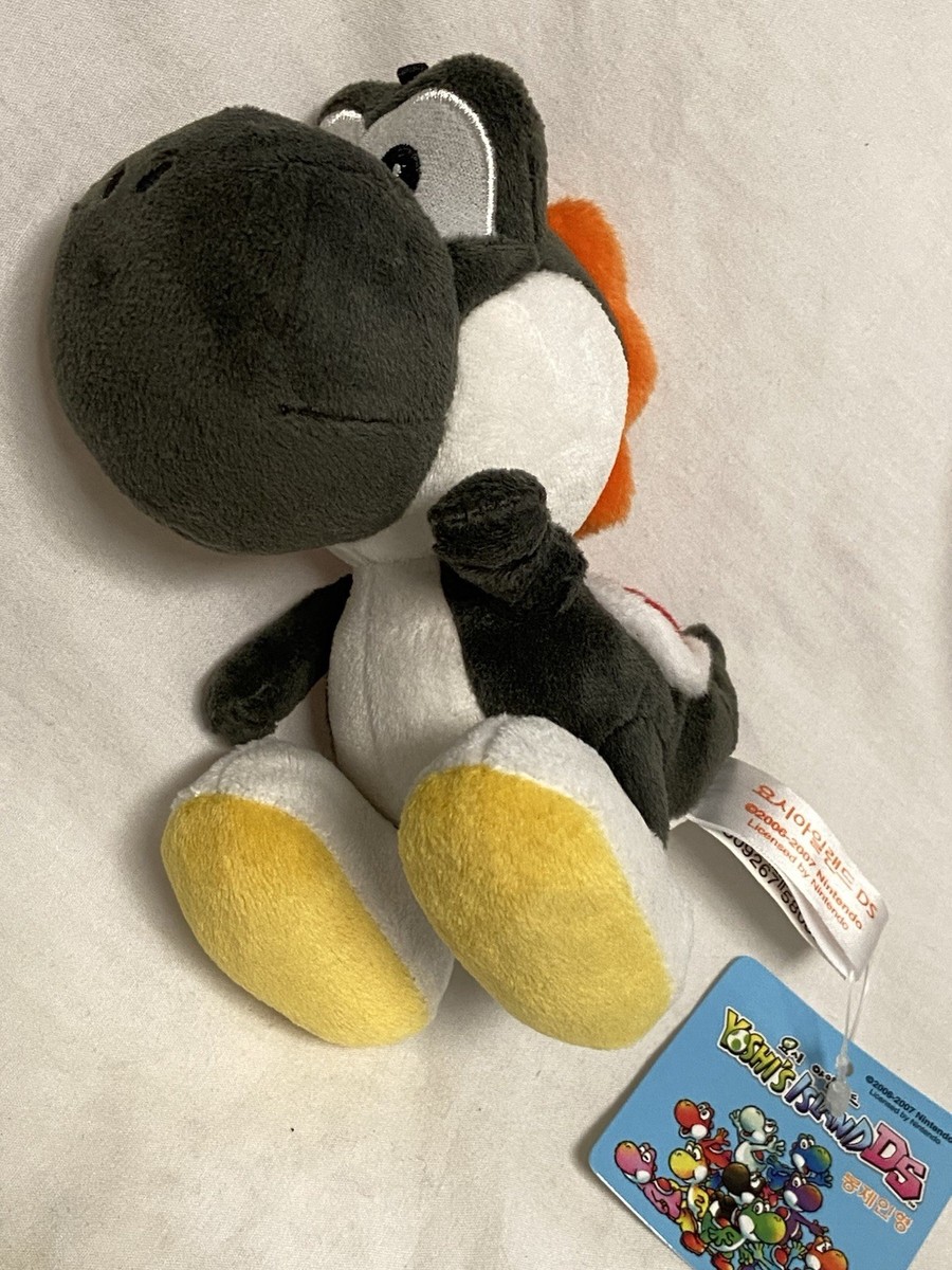 KPS Sanei Mario Yoshi's Island DS 5” Black Yoshi Plush Toy