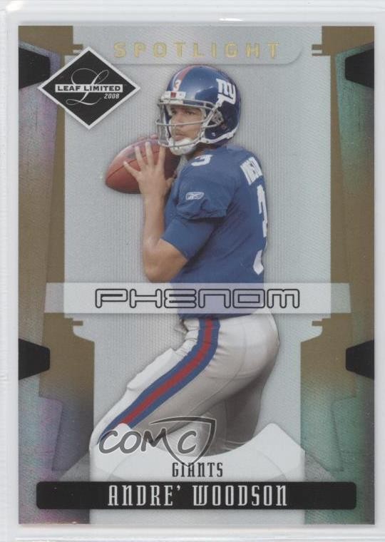 2008 Leaf Limited Phenom Spotlight Gold 4/49 Andre Woodson Andre' Rookie RC fm0