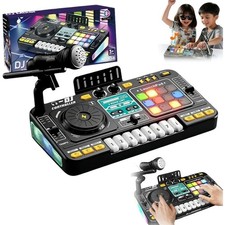 DJ Mischpult DJ-Controller Audio Mixer USB-au...