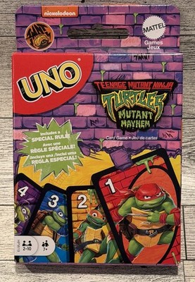UNO Teenage Mutant Ninja Turtle TMNT Card Game Mattel Ships Fast!