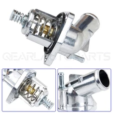 Engine Water Pump Outlet +Thermostat For Chevy Silverado Sierra 4.3L 5.3L 6.2L