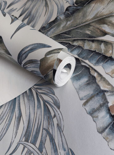 9.5m Tropical Plant Forest Banana Leaf Wallpaper Roll Home Decor Wall Coverings - Picture 7 of 9