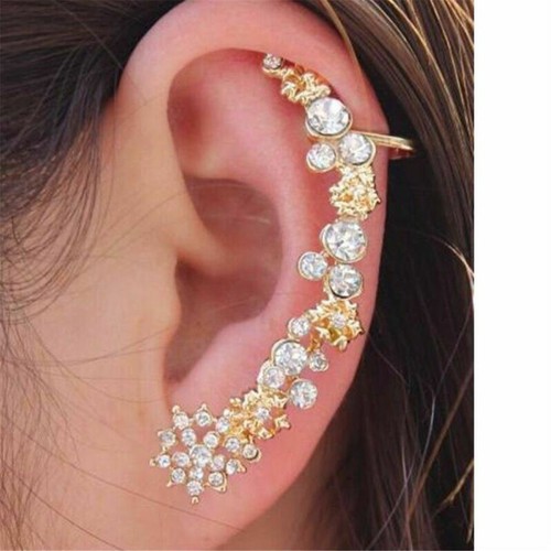 Fashion Women Lady Clip Ear Cuff Stud Punk Wrap Cartilage Earring Jewelry Gift - Picture 6 of 18