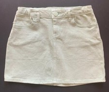 Gap Kids 1969 Girls Mint Green Stretch Denim Adjustable Jean Skirt Sz 10 Reg NWT
