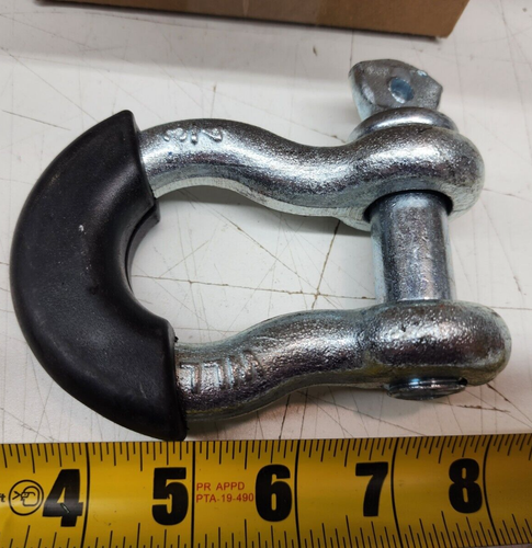 5 piezas) grillete de anclaje de pasador de tornillo de 3/4" sin marca con aislador 4-3/4 toneladas WLL zinc Fnsh - Imagen 2 de 2