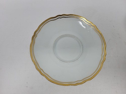 Raynaud Limoges Marie Antoinette Gold, White Footed Tea Cup & Saucer - Picture 2 of 12