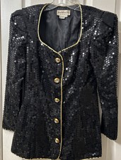 Morton Myles For The Warrens Sequined Jacket Vintage Size 6