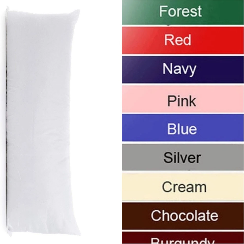 Easy Care Bolster Long Polycotton Pillow Case Only 17 Colours Available