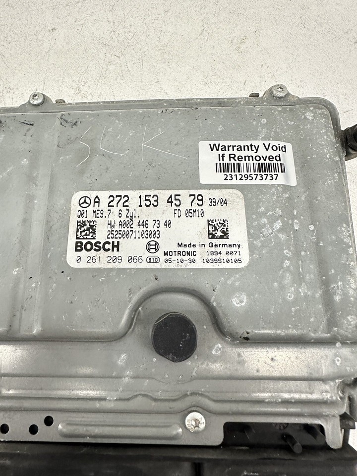 2005-2012 Mercedes-Benz SLK350 R171 E350 M272 ECU Engine Control Module ...