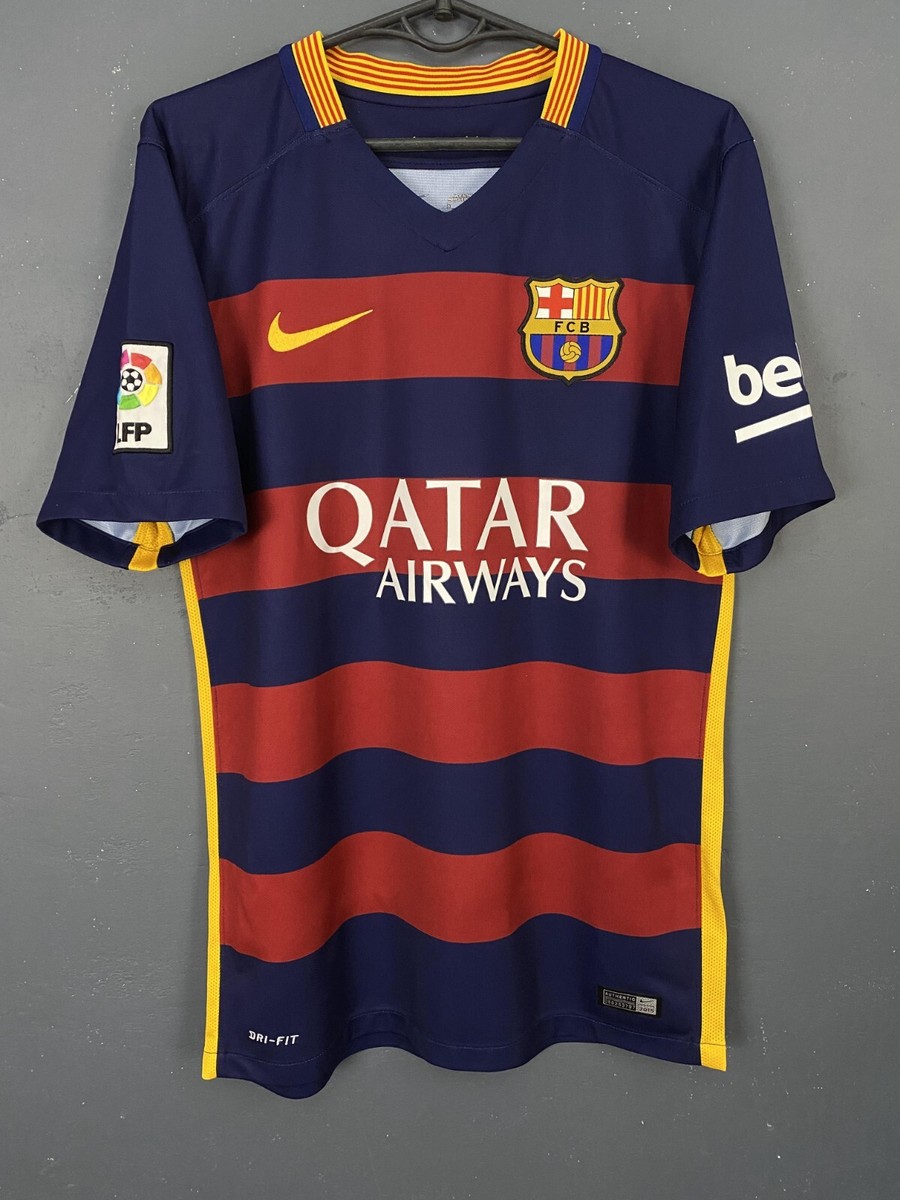 MEN FC BARCELONA 2015/2016 LEO MESSI SOCCER FOOTBALL SHIRT JERSEY
