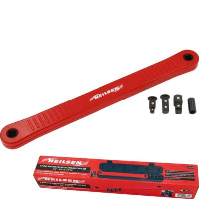 Neilsen Multifunktions Offset seitliche Ratschenverlängerung mit 1/4'' 3/8'' 1/2'' Set