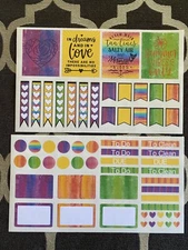 Erin Condren Planner Stickers Summer Vibes Inspirational