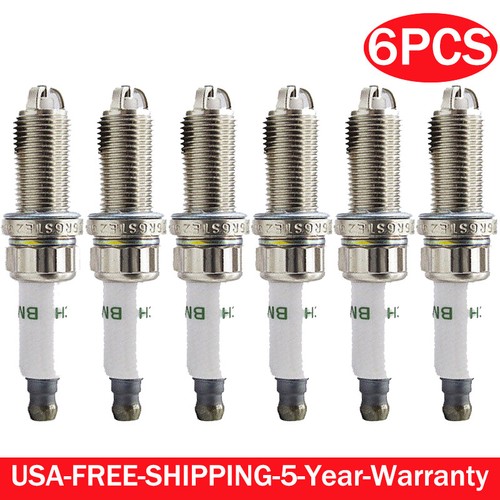 6x Bosch ZGR6STE2 Spark Plugs Compatible With BMW 135i 335i 535i E60 E90 E92