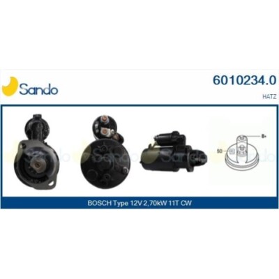 Starter Sando 6010234.0 für Bmw Mercury Case Ih Caterpillar VM